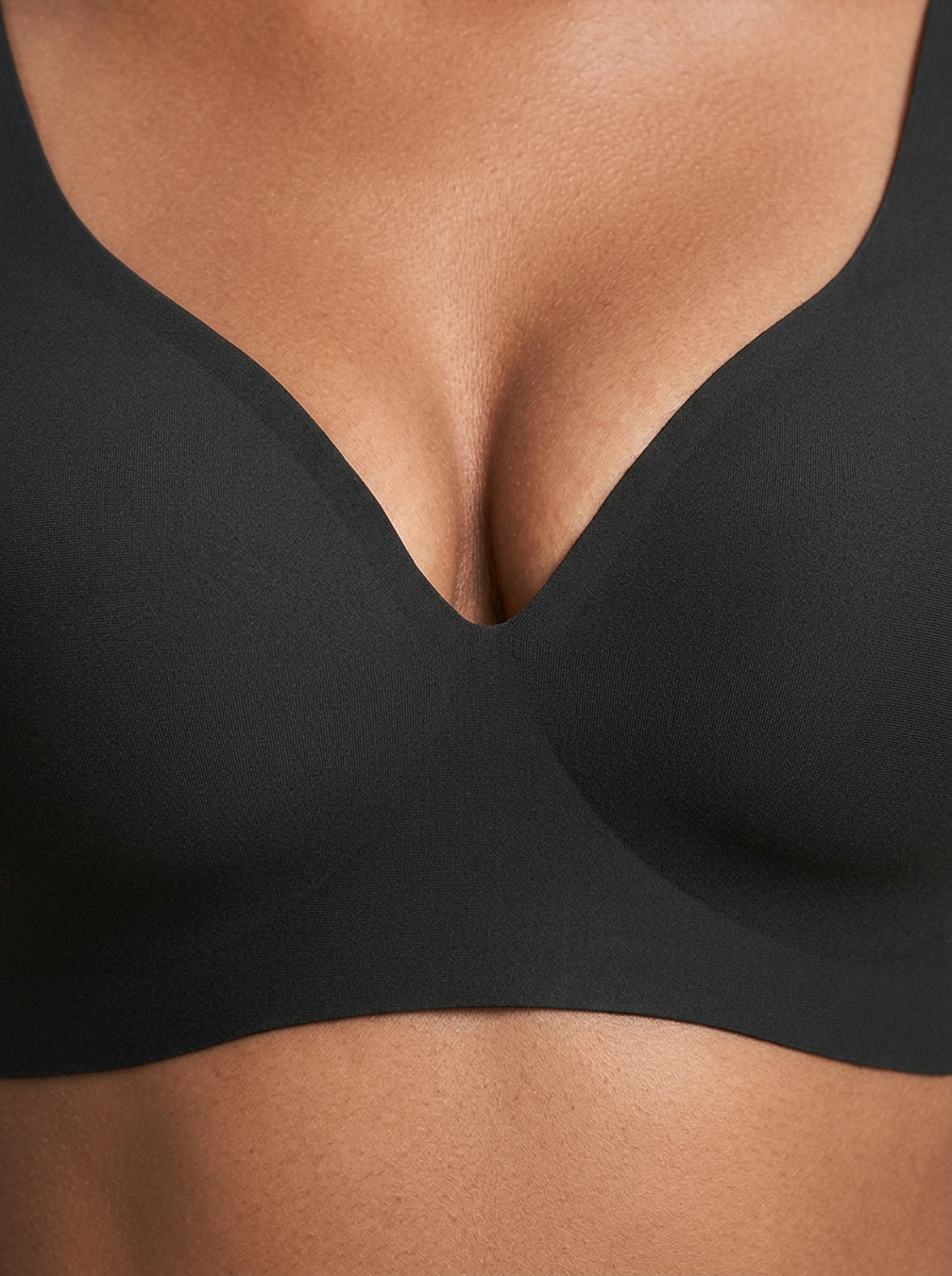 Soutien-gorge Surlane – noir – détail sans armatures