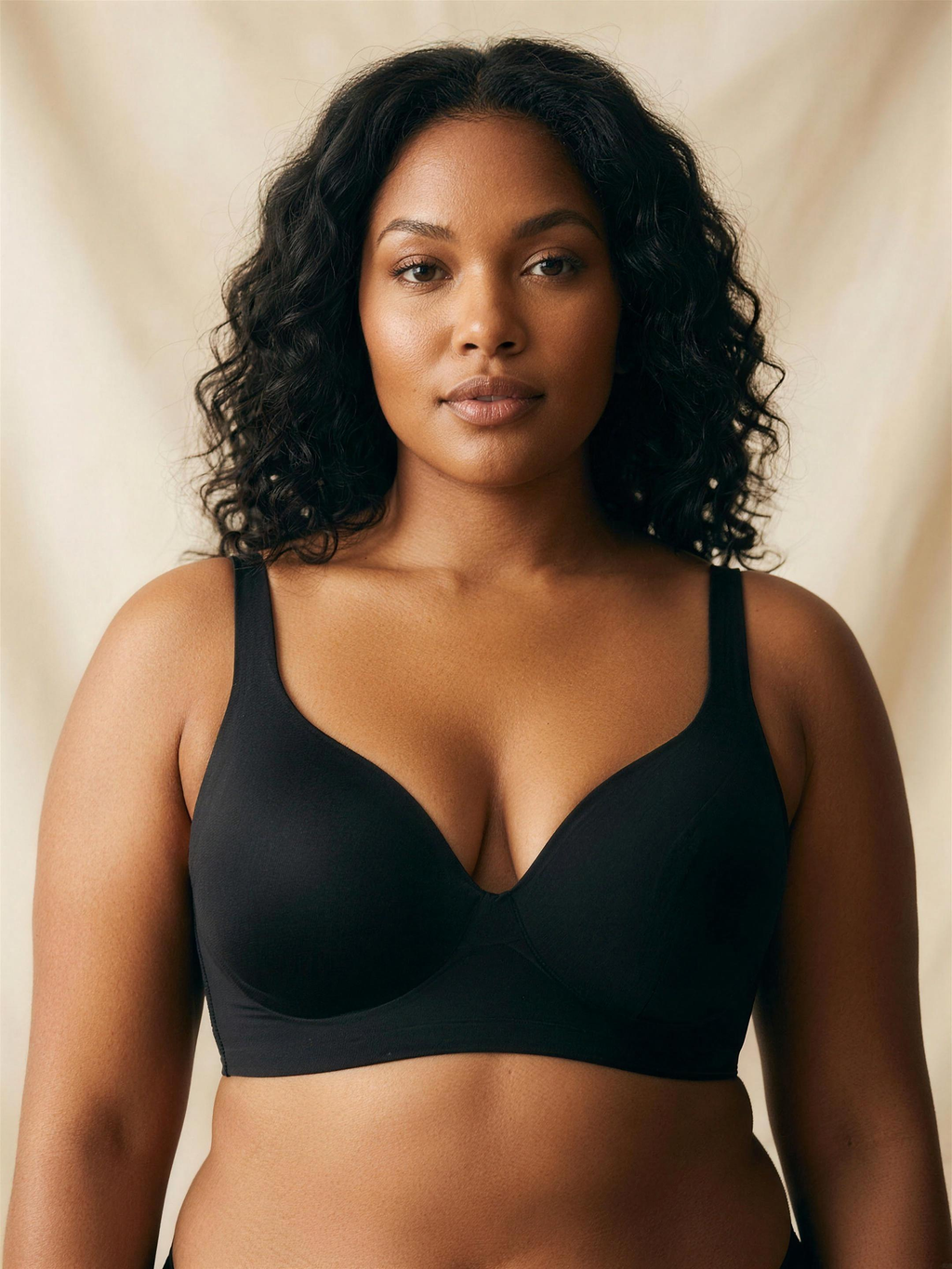 Soutien-gorge Surlane – noir – morphologie généreuse