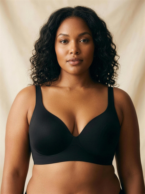Soutien-gorge Surlane – noir – morphologie généreuse